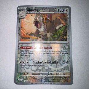 Pokemon - Slaking - Reverse Holo Rare - 162/193 - Paldea Evolved - NM/M